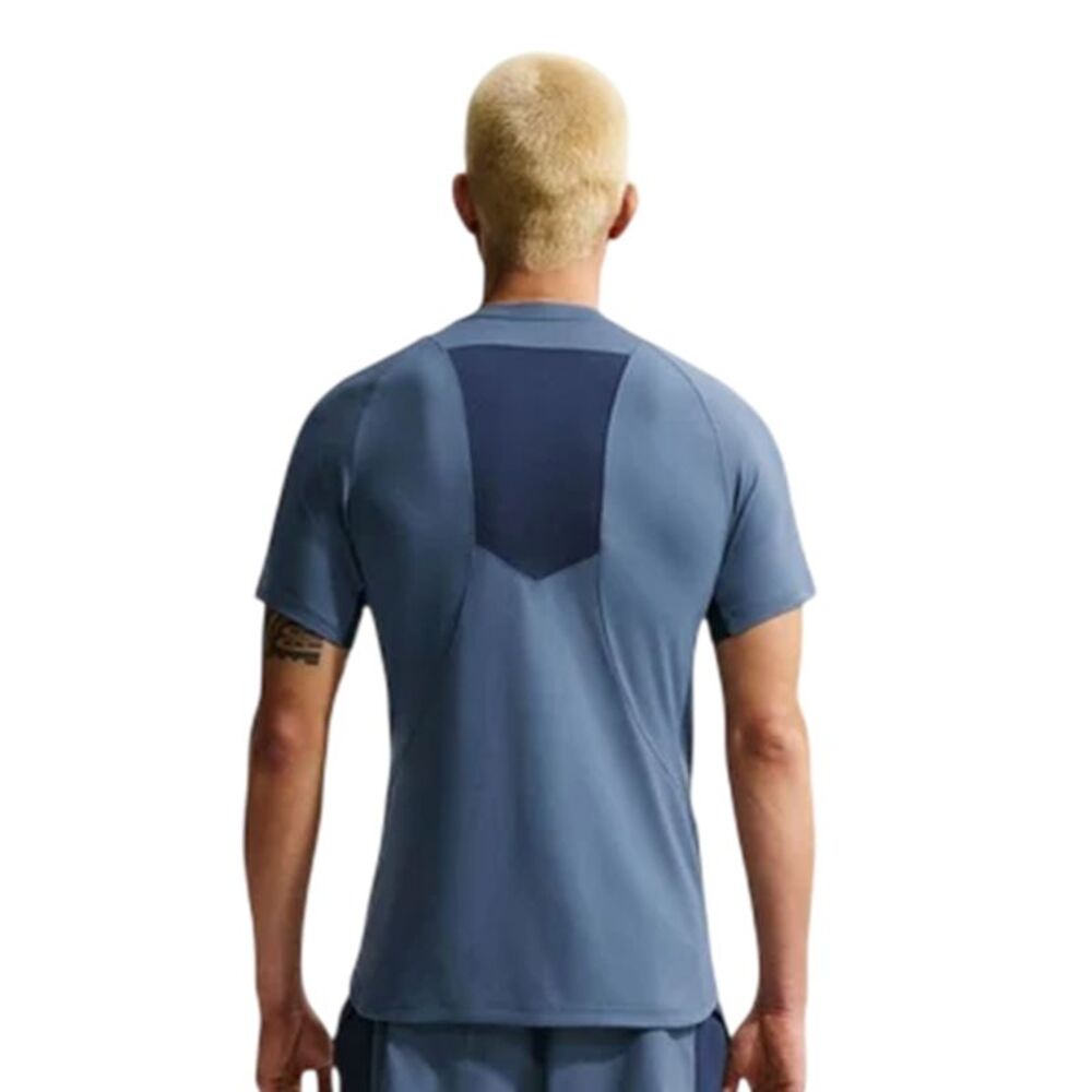 Nike Mens Performance Fitted Gym T-Shirt / Diffused Blue - Picture 2 of 5